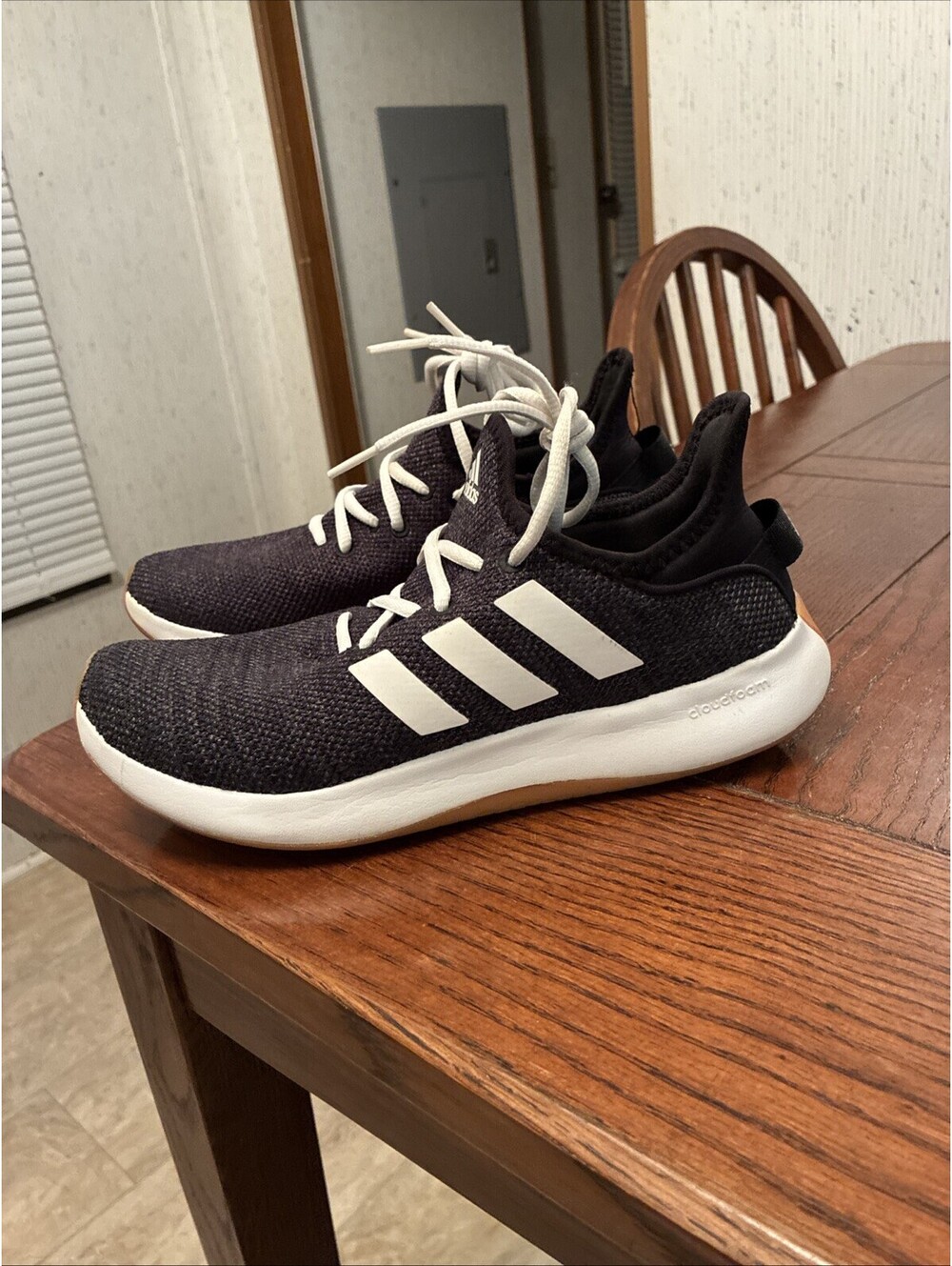 Adidas Cloudfoam Pure SPW Shoes Women's 7 White/Grey Lifestyle Running IG2530